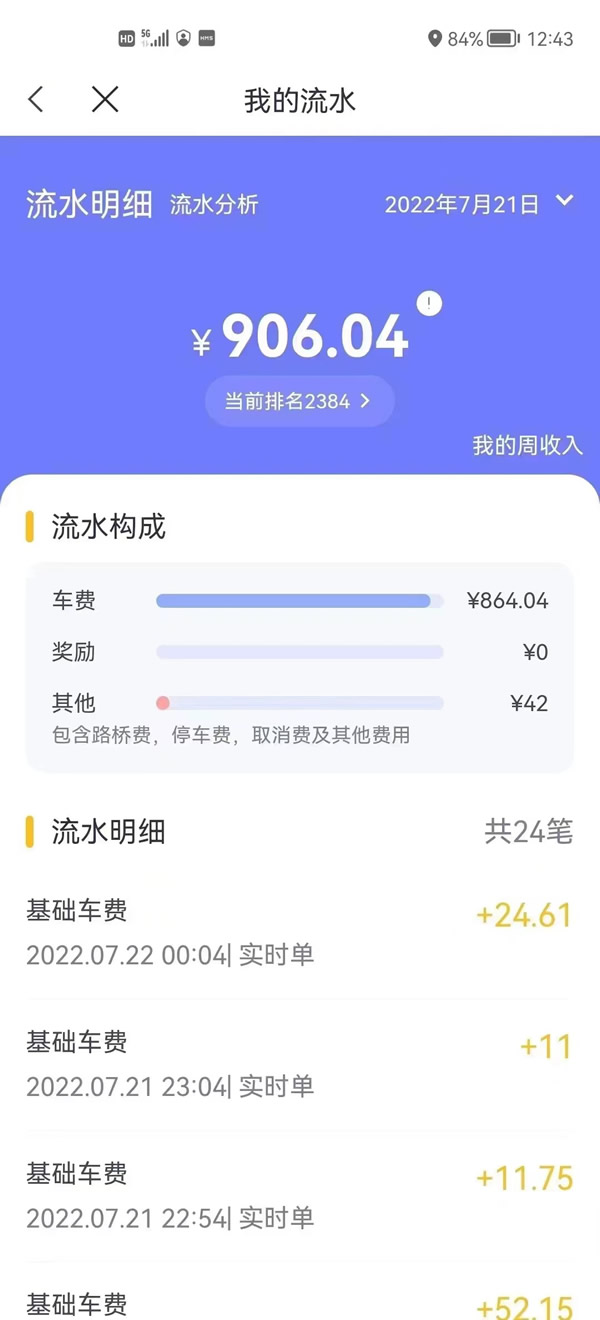 跑如祺出行流水收入